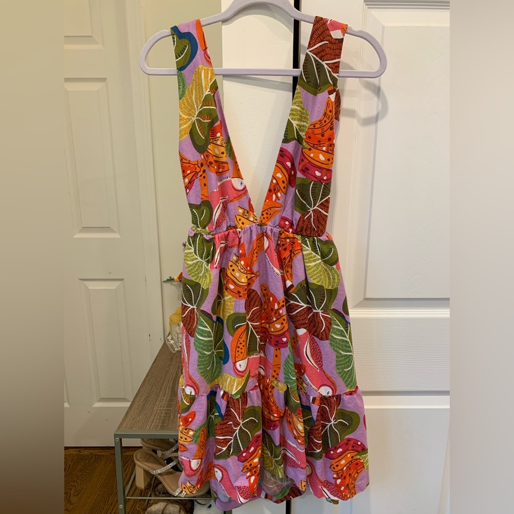 Colorful Dress with Tropical Pattern